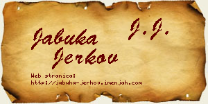 Jabuka Jerkov vizit kartica
